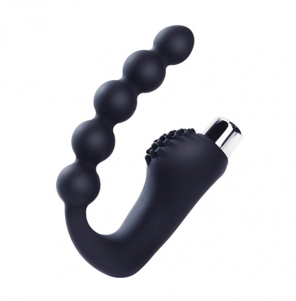 MizzZee - Pull Beaded Prostate Massager (Battery - Black)